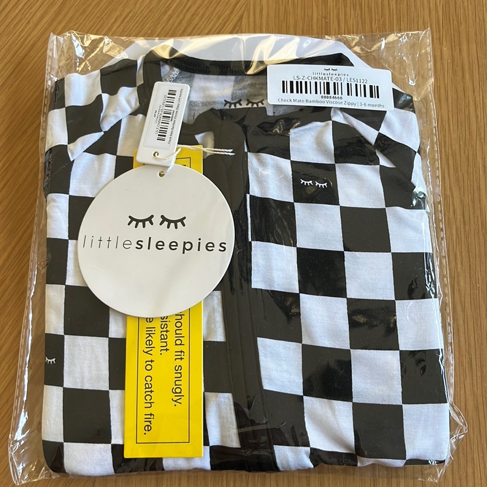 Little Sleepies Cool Checks Zippy 3-6M